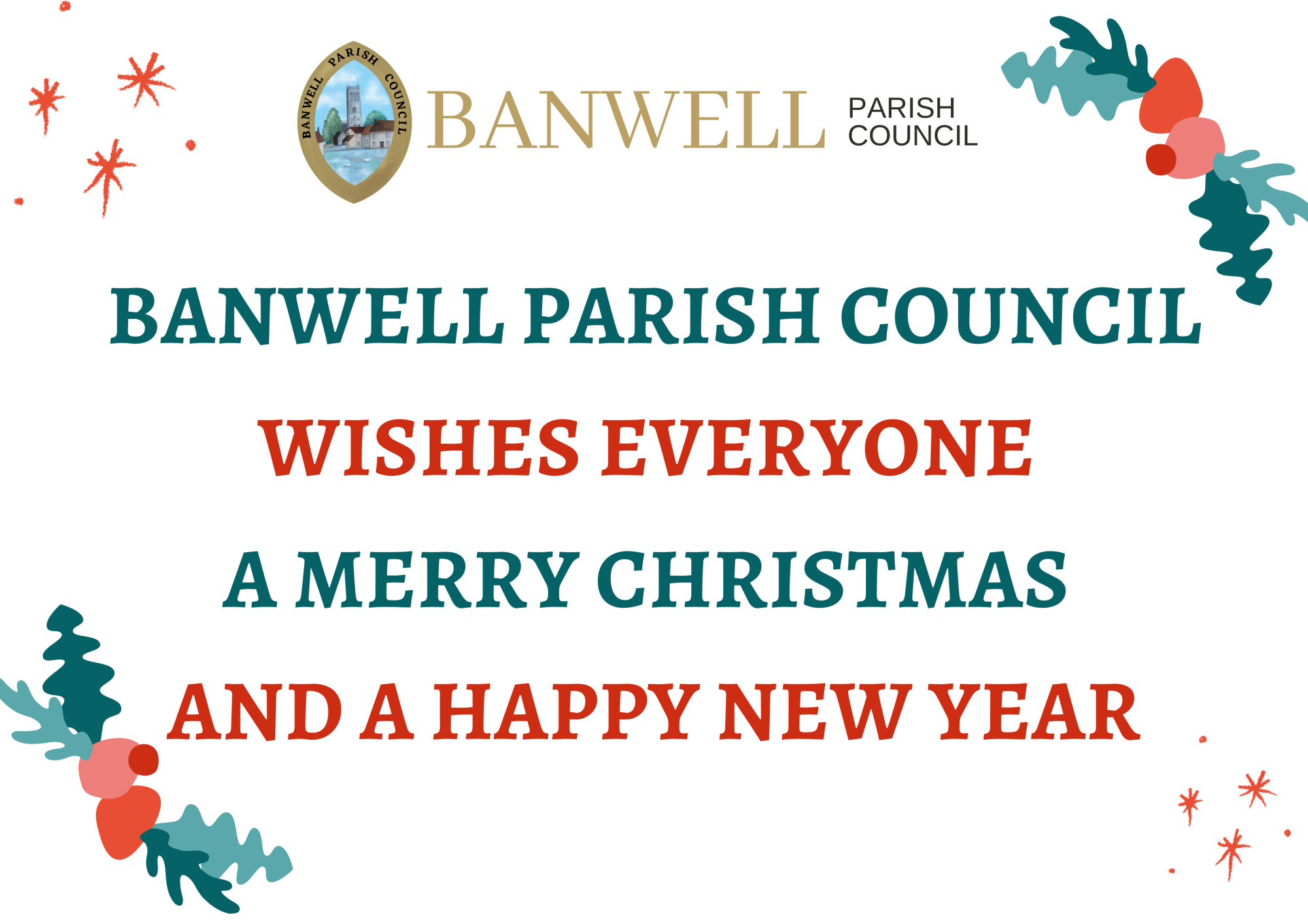 Banwell parish council wishes you a merry christmas and happy new year